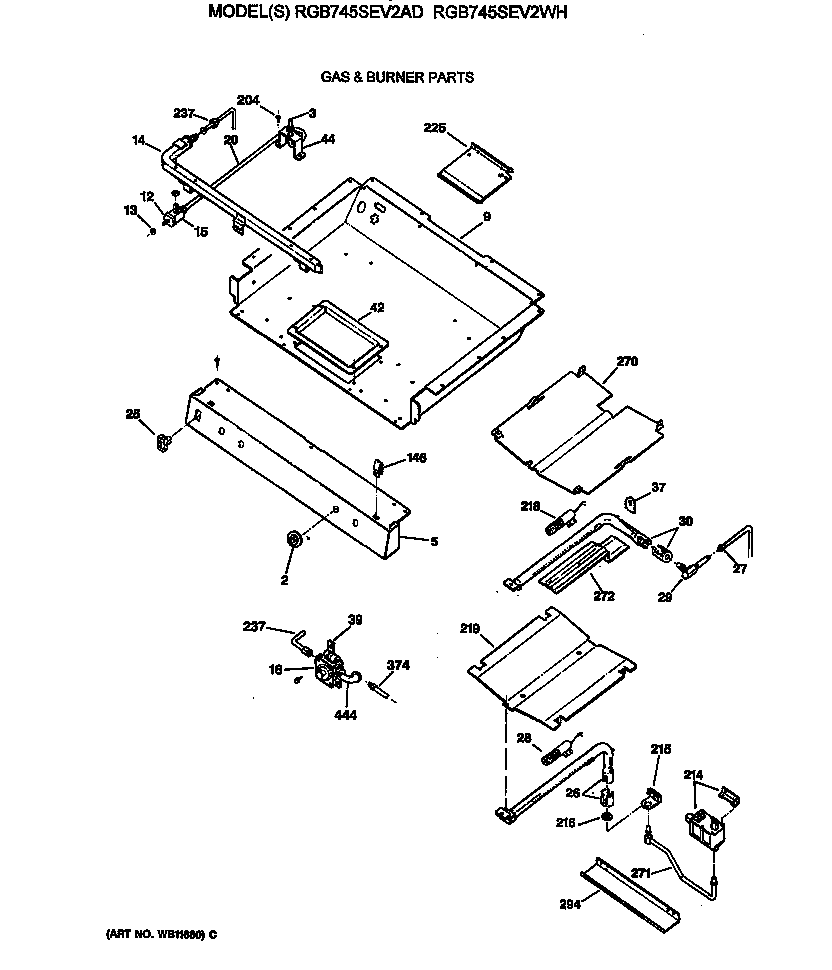 Gas & burner parts
