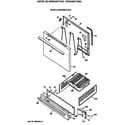 Hotpoint RGB508ET2WH door & drawer parts diagram