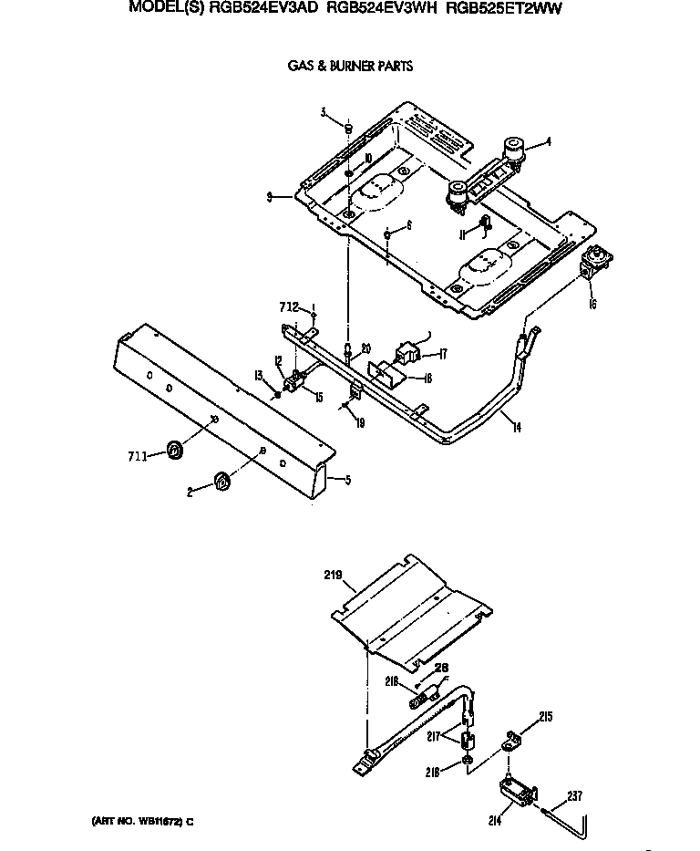 Gas & burner parts