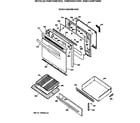 Hotpoint RGB744WET2WW door & drawer parts diagram