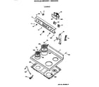 Hotpoint RB534GV1 cooktop diagram
