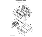 Hotpoint RB534GV1 door & drawer parts diagram