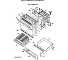 Hotpoint RGB745SEV1AD door & drawer parts diagram