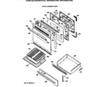 Hotpoint RGB745WEV1WW door & drawer parts diagram