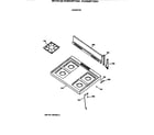 Hotpoint RGB508PT3WH cooktop diagram