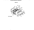 Hotpoint RB755GT3AD oven door diagram