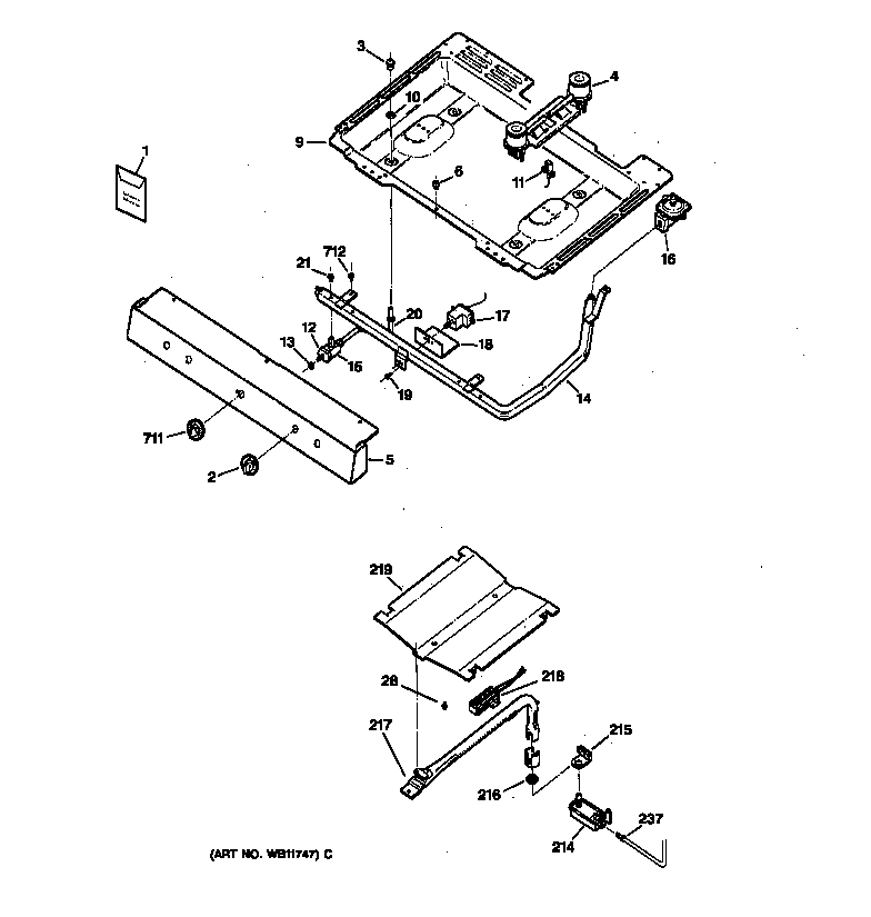 Gas & burner parts