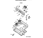 Hotpoint RB632GV2 cooktop diagram
