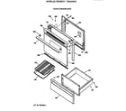 Hotpoint RB632GV2 door & drawer parts diagram
