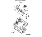 Hotpoint RB633GV2 cooktop diagram