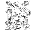 GE MSX25GRYAWW freezer section diagram