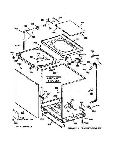 Cabinet, cover & front panel