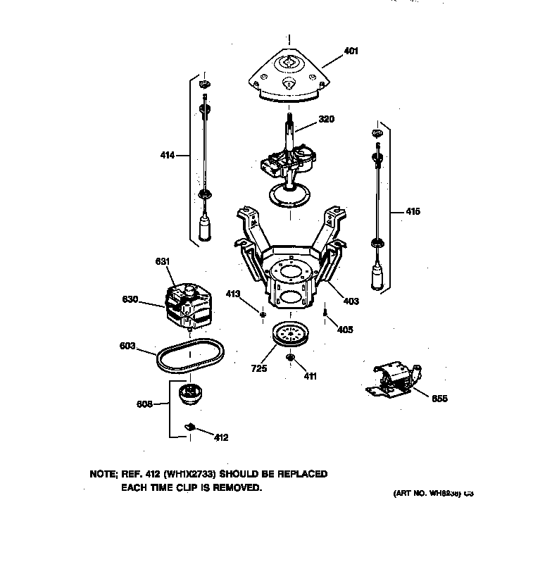 Suspension, pump & drive components
