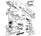 GE MSX22GRXDAA freezer section diagram