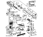 GE MSX25GRYDWW freezer section diagram