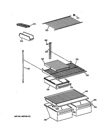 Shelf parts