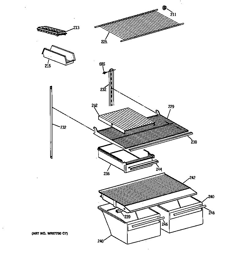 Shelf parts