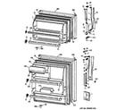 GE MTG14EAABRWH doors diagram