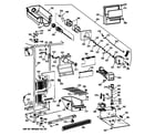 GE MSX25DRZAWW freezer section diagram