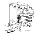 GE MSK22GAZAAD freezer section diagram