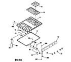 GE L2B135GPL1 cooktop diagram