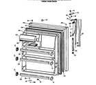 GE MTH21GASRRAD fresh food door diagram