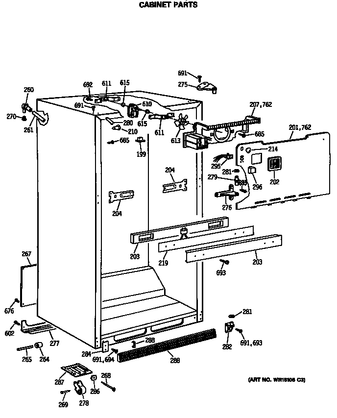 Cabinet parts