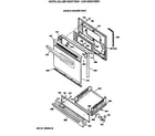 GE LGB126GET2WH door & drawer parts diagram