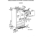 GE MTX18BAXGRAD cabinet parts diagram