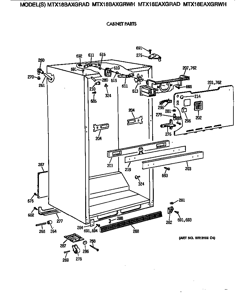 Cabinet parts