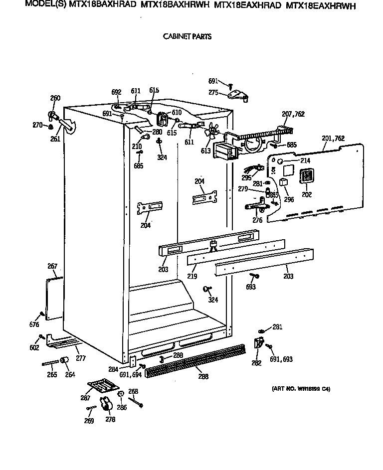 Cabinet parts