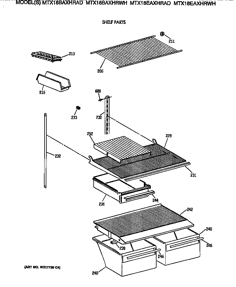 Shelf parts
