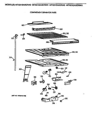 Compartment separator parts