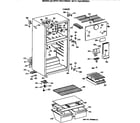 GE MTX17BAYBRAD cabinet diagram