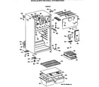 GE MTX17BAYCRAD cabinet diagram