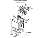 GE PSD400X-68BA escutcheon & door assembly diagram