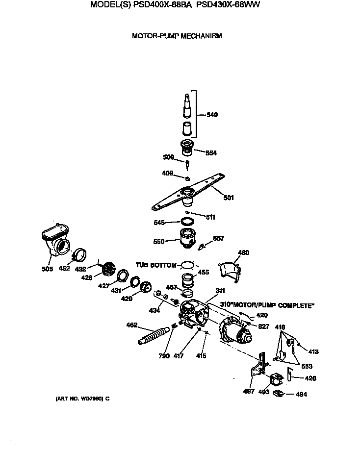 Motor-pump mechanism
