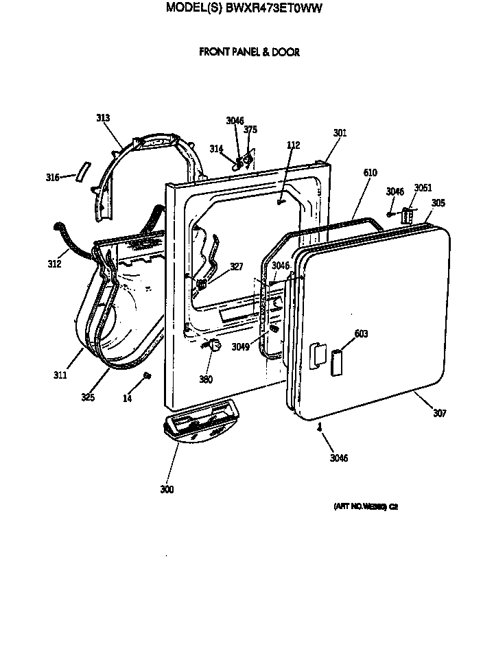 Front panel & door