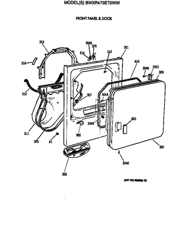 Front panel & door