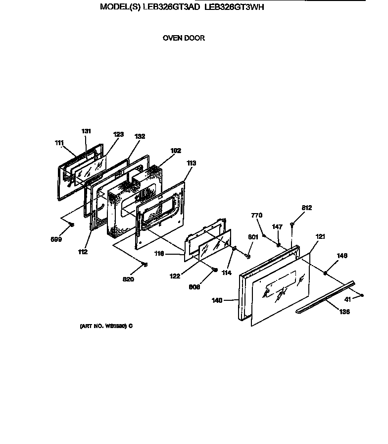 Oven door