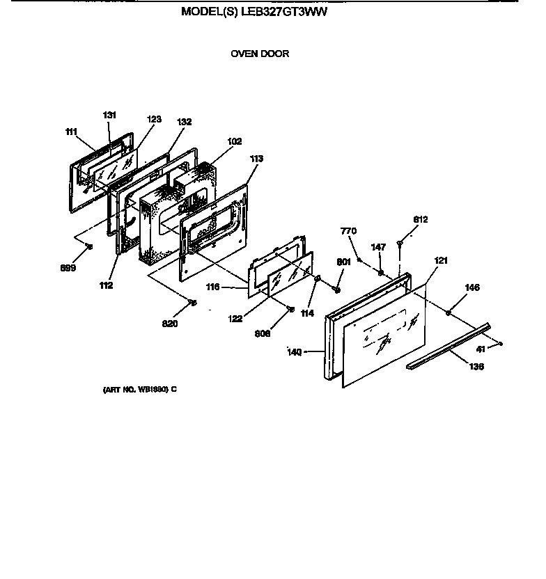 Oven door