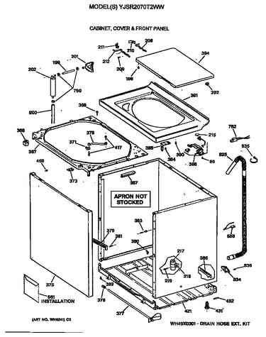 Cabinet, cover & front panel