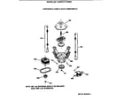 GE YJSR2070T2WW suspension, pump & drive components diagram