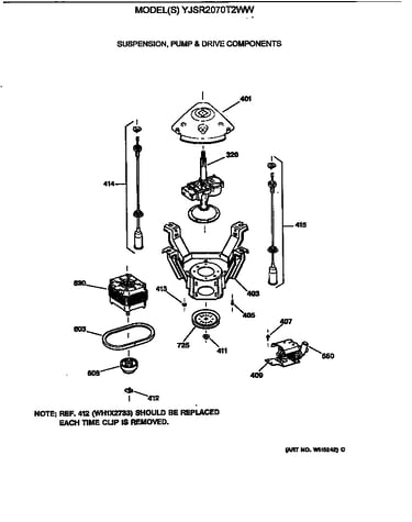 Suspension, pump & drive components