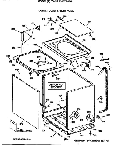 Cabinet, cover & front panel