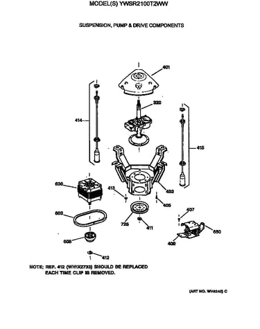 Suspension, pump & drive components