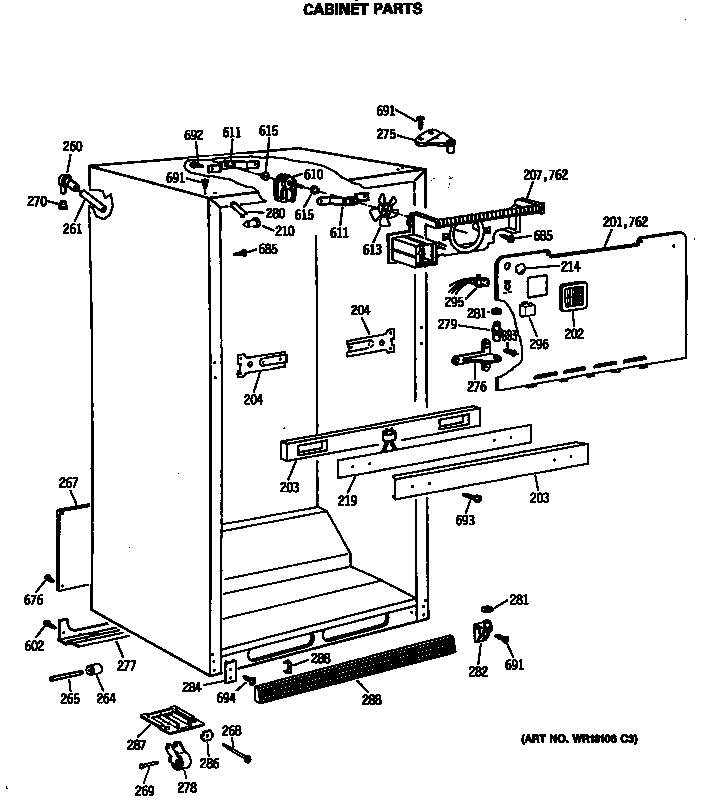 CABINET PARTS