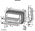 GE MTX21GASMRAD freezer door diagram