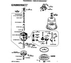 GE WRW4800SALWW transmission - complete breakdown diagram