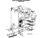 GE MSG22GASMAD freezer section diagram